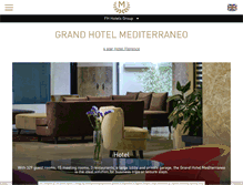 Tablet Screenshot of hotelmediterraneofirenze.com